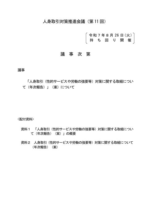 議事次第