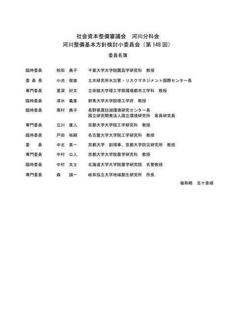 委員名簿