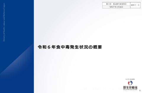 資料１－１ 令和６年食中毒発生状況の概要［PDF形式：3.7MB］