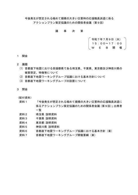 議事次第
