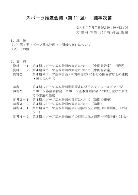 【議事次第】