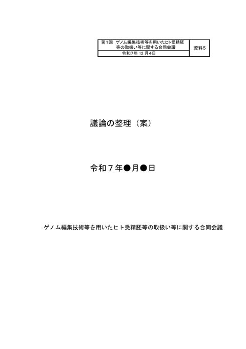 資料５ 「議論の整理」（案）［PDF形式：1.3MB］