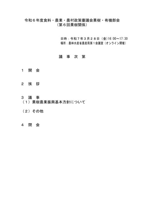 議事次第