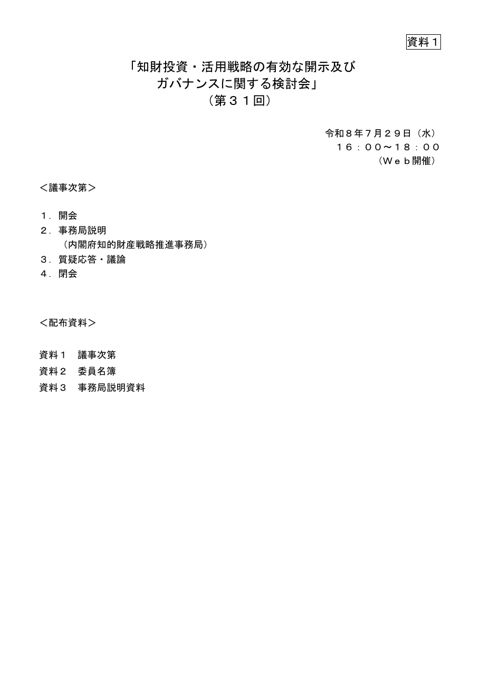 議事次第