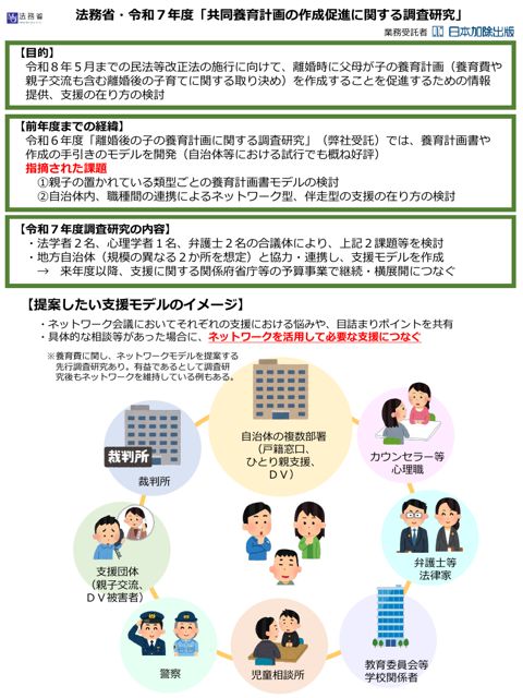 法務省調査研究概要（養育計画関係）※受託者作成 【ＰＤＦ】