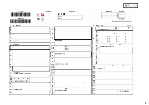 （参考）ハローワーク求人票様式
