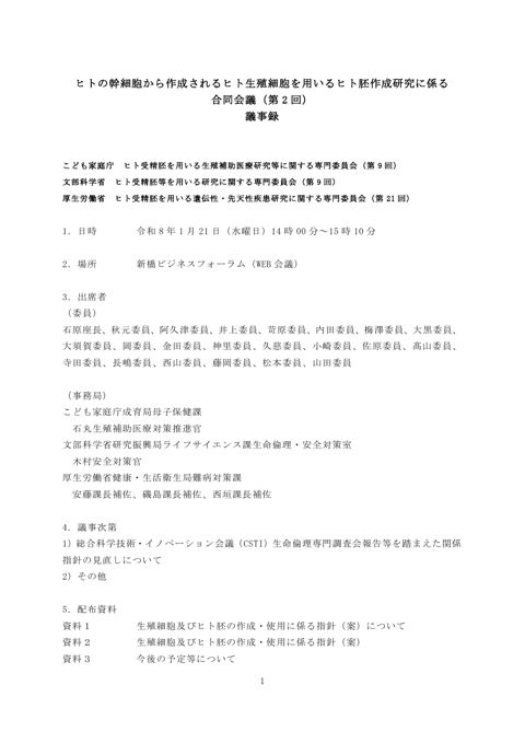 議事録［PDF形式：341KB］ の表紙