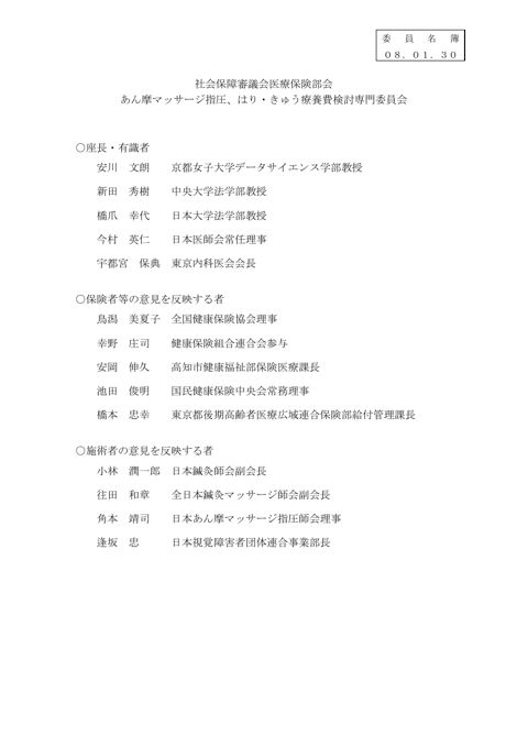 委員名簿［PDF形式：51KB］ の表紙