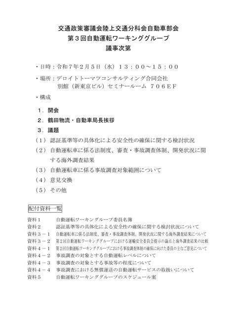 議事次第