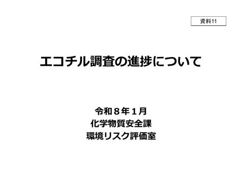 エコチル調査の進捗について