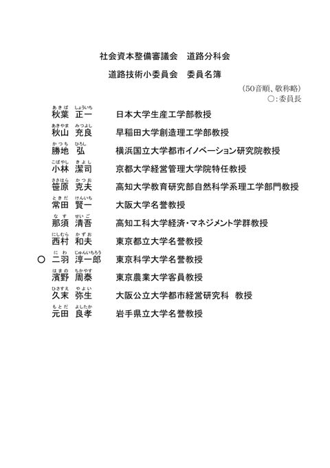 委員名簿 の表紙