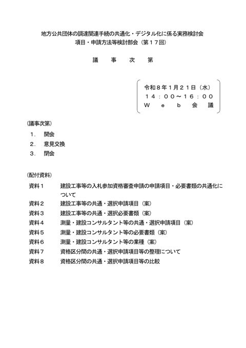 議事次第