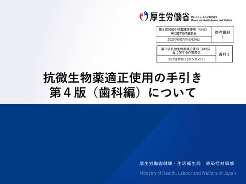 【参考資料１】第７回抗微生物薬(AMS)に関する作業部会 資料１［1.4MB］