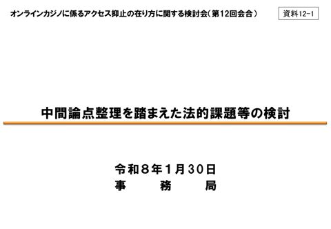 中間論点整理を踏まえた法的課題等の検討（事務局）