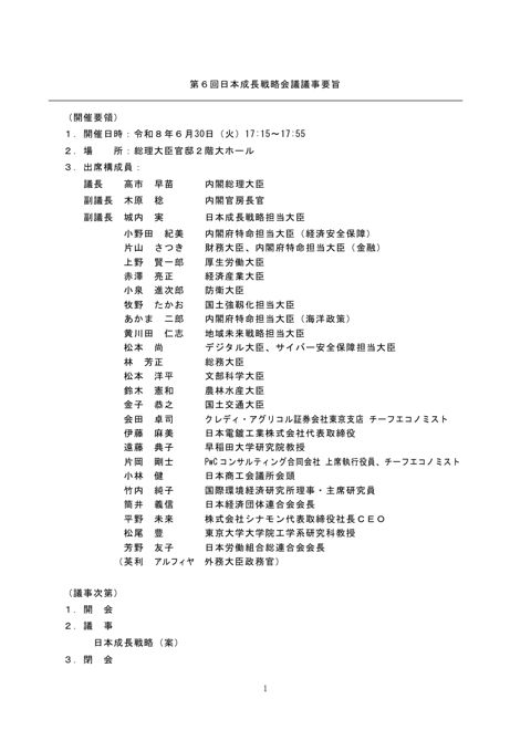 議事要旨