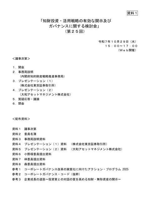 議事次第