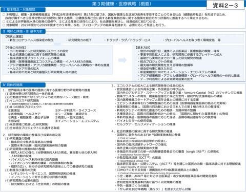 第3期健康・医療戦略概要