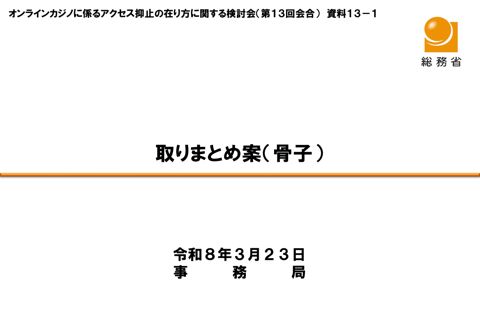 取りまとめ案（骨子）（事務局）
