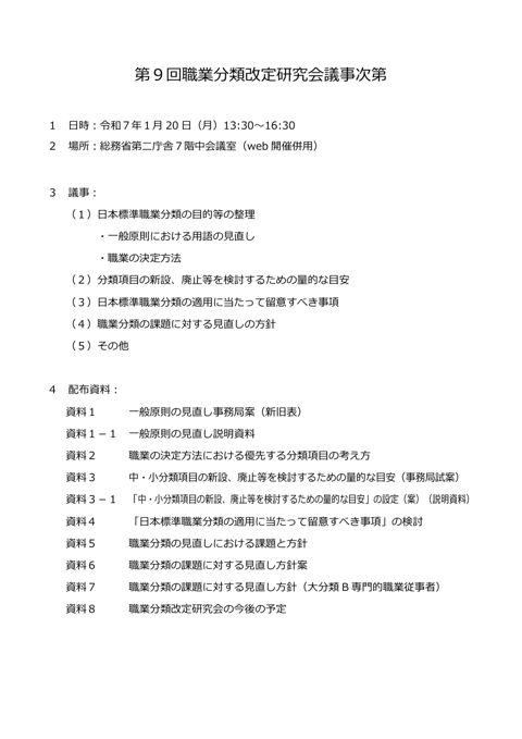 議事次第