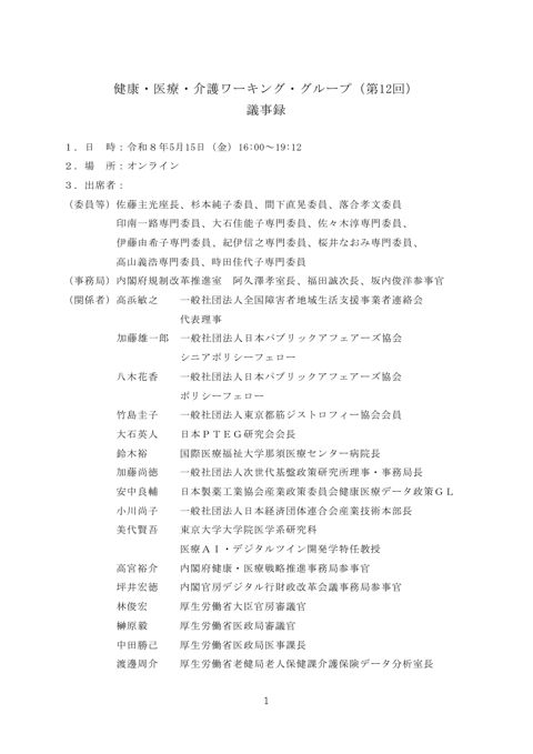 議事録
