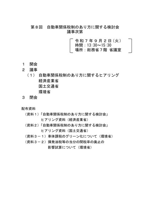 議事次第