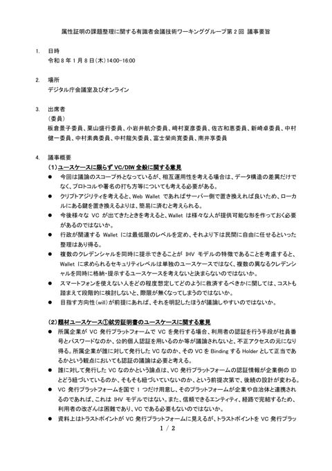 議事要旨