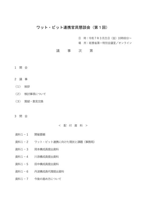 議事次第