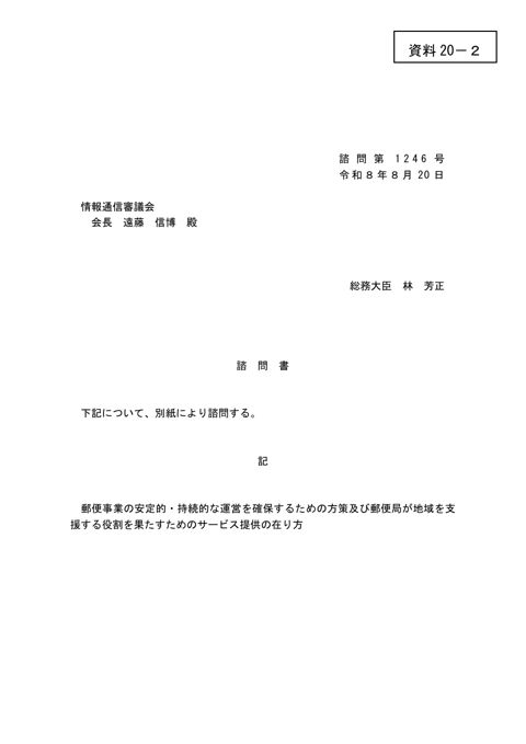 諮問書