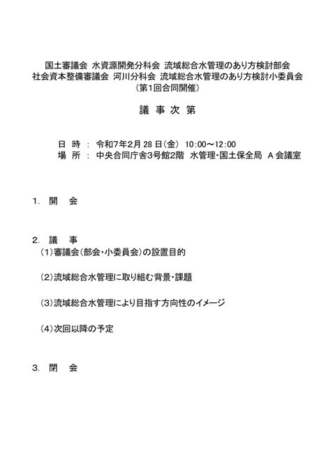 議事次第・資料一覧