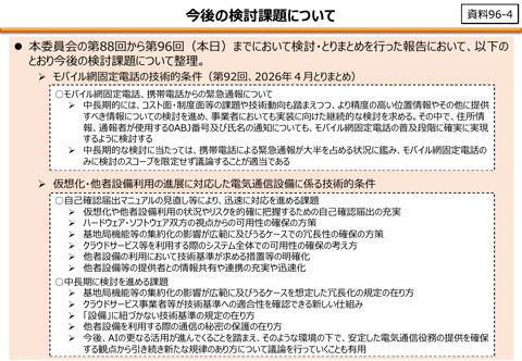 今後の検討課題