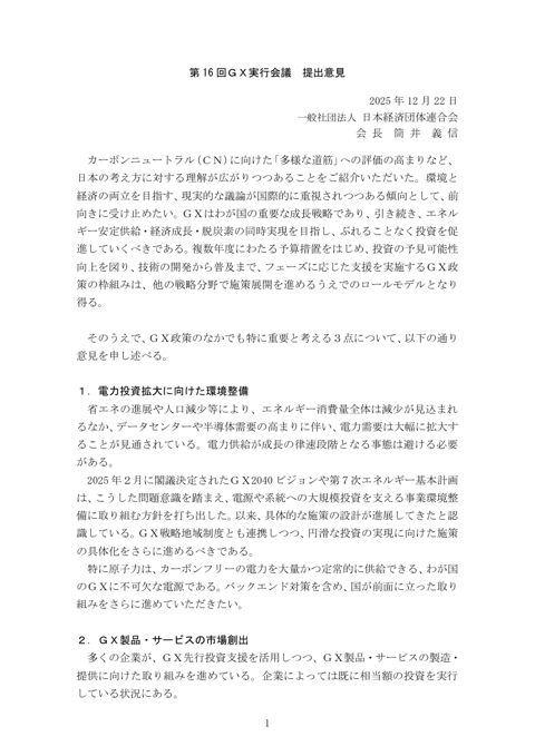 筒井構成員提出意見