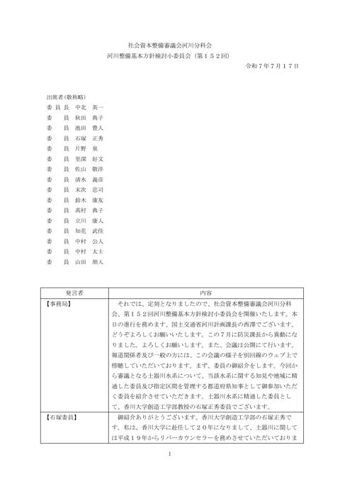 議事録