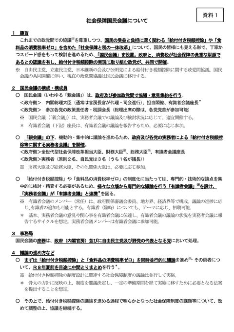 社会保障国民会議について