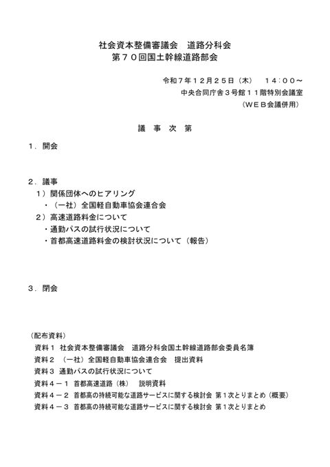 議事次第