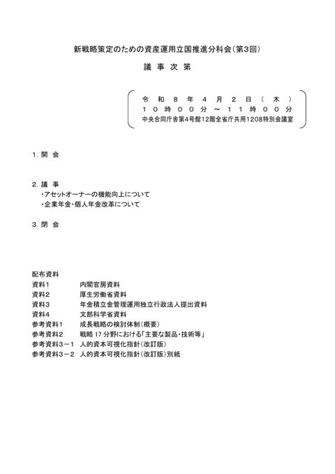 議事次第