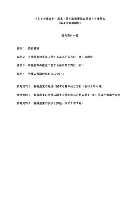 配布資料一覧 の表紙