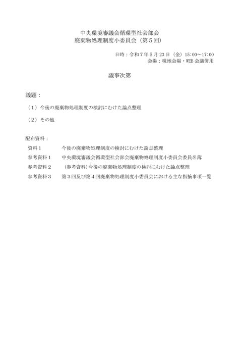 【議事次第】