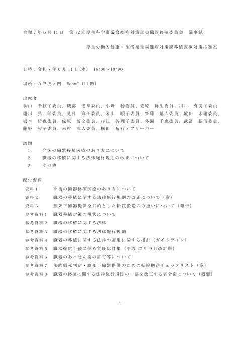 議事録［PDF形式：465KB］ の表紙