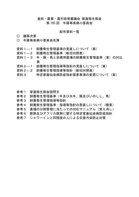 食料・農業・農村政策審議会 家畜衛生部会