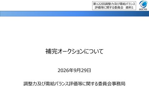 参考資料1 補完オークションについて