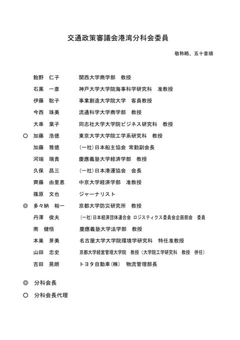 委員名簿