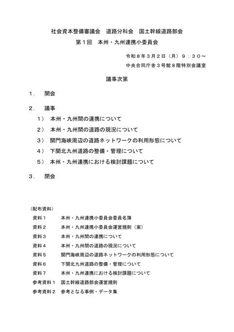 議事次第