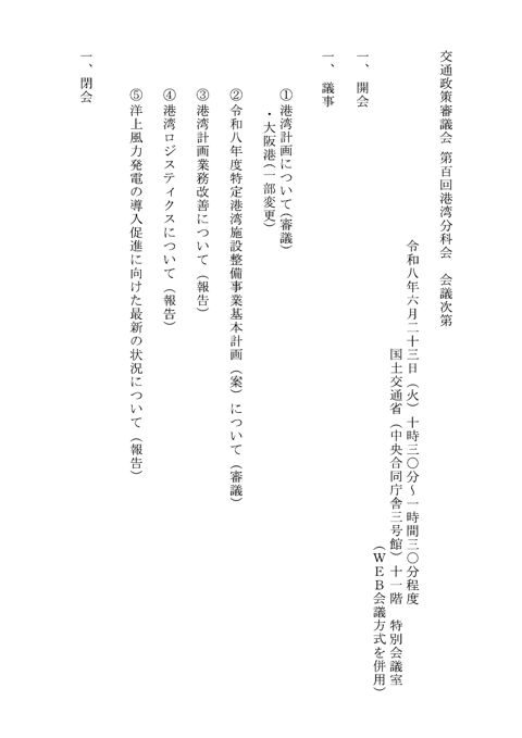 議事次第