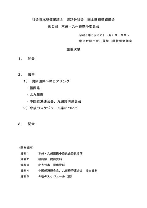 議事次第