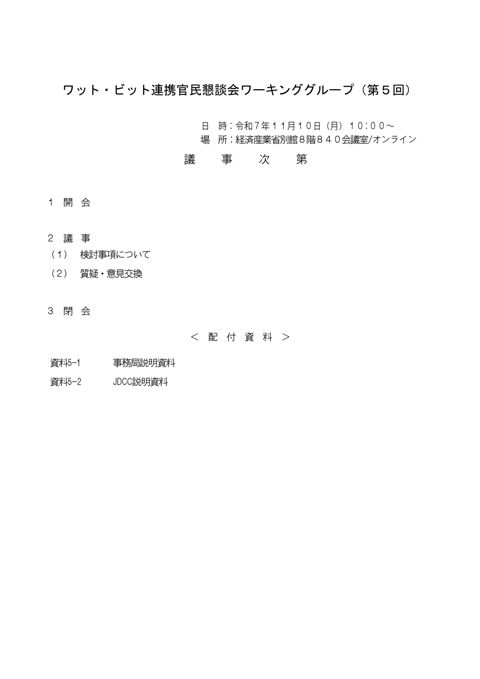 議事次第