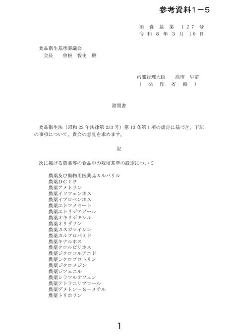 【参考資料1-5】カルバリル