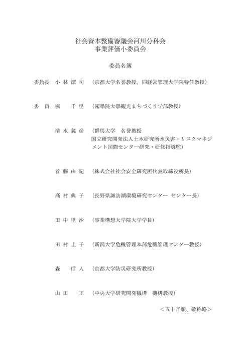 委員名簿