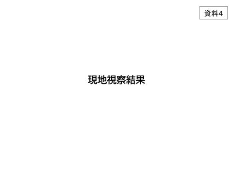 資料４ 現地視察結果