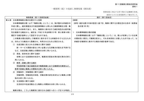 資料1 一般原則（仮）の見直し事務局案（新旧表）
