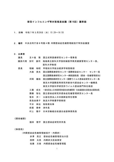 議事録 の表紙